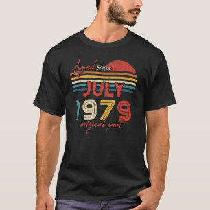 T-shirt 43 Anniversaire Légende depuis juillet 1979 Partie