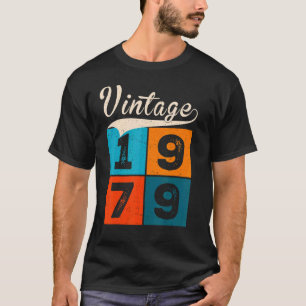T-shirt 43 Ans Pour Hommes Femmes Anniversaire Vintage 197