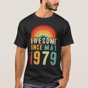 T-shirt 43e anniversaire extraordinaire depuis mai 1979 43
