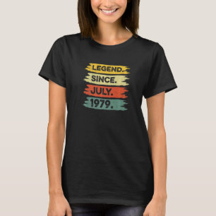 T-shirt 43e anniversaire Retro Légende Vintage depuis juil