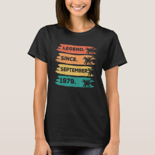 T-shirt 43e anniversaire Retro Légende Vintage depuis sept