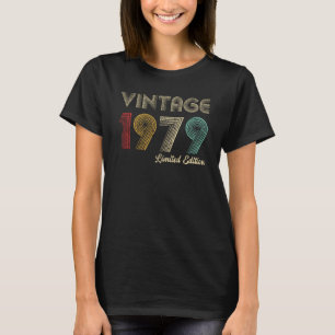 T-shirt 43e anniversaire Vintage 1979 Edition limitée