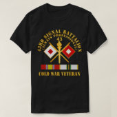 T-shirt 43e Bataillon de transmissions ColdVeteran avec CO (Design devant)