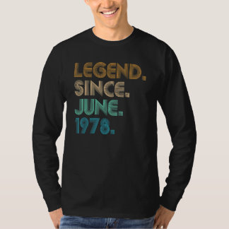 T-shirt 44 ans de légende depuis juin 1978 44e Anniversair