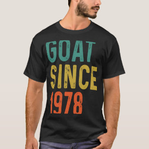 T-shirt 44e anniversaire 44 ans chèvre depuis 1978