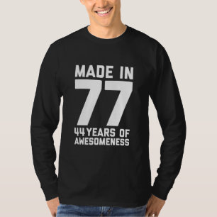 T-shirt 44e anniversaire Cadeau pour lui Hommes Âge 44 ans