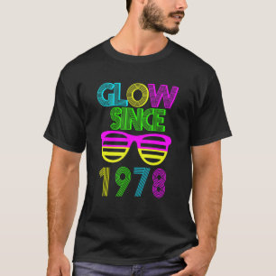T-shirt 44e anniversaire Glow depuis 1978 Lunettes de sole