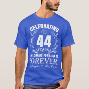 T-shirt 44ème anniversaire de naissance du Mariage pour le