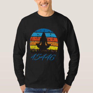 T-shirt 45446 Beige Af 45 Contre 45 Yoga Namaste Retro Vi