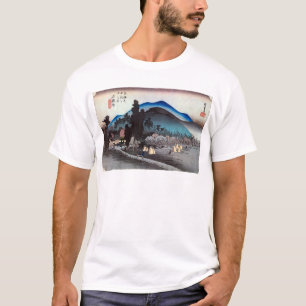 T-shirt 45. 石 薬 宿 師, 広 Ishiyakushi-juku, Hiroshige, Ukiyo-