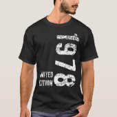 T-shirt 45 ans 1978 45e anniversaire (Devant)