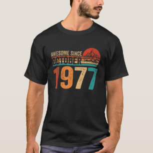T-shirt 45 Ans 45e Anniversaire Awesome depuis Octobre