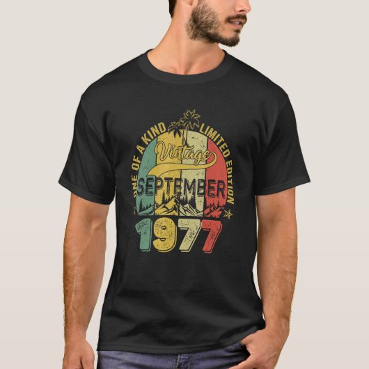 T-shirt 45 Ans 45e Anniversaire Awesome depuis Septembre (Devant)