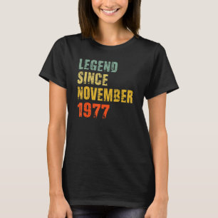 T-shirt 45 ans 45e anniversaire Légende depuis novembre