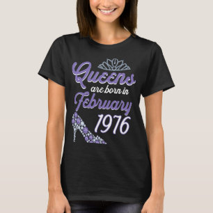 T-shirt 45 Ans Anniversaire Février 1976 45E Anniversaire