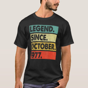 T-shirt 45 ans de légende depuis octobre 1977 45e naissanc