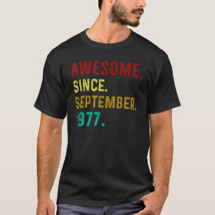 T-shirt 45 ans d'émerveillement depuis septembre 1977 Vint