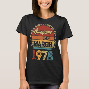 T-shirt 45 Ans Mars 1978 45e Anniversaire 2