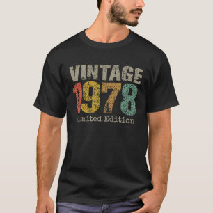 T-shirt 45 ans Vintage 1978 45e anniversaire