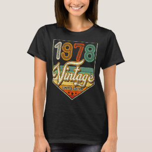 T-shirt 45 ans Vintage 1978 Limited Edition 45th Bir