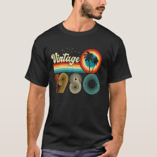 T-shirt 45 ans Vintage 1980 Rétro 45e Anniversaire Hommes