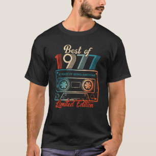 T-shirt 45 Cadeaux Anniversaires Meilleur De 1977 45 Année