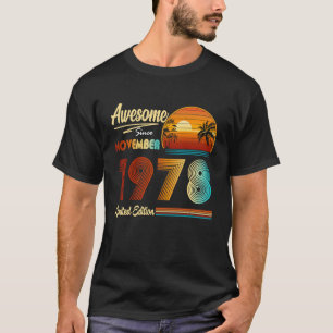 T-shirt 45e anniversaire 45 ans stupéfiant depuis novembre