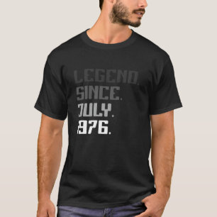T-shirt 45E Anniversaire Cadeaux 45 Ans Légende Depuis Jui