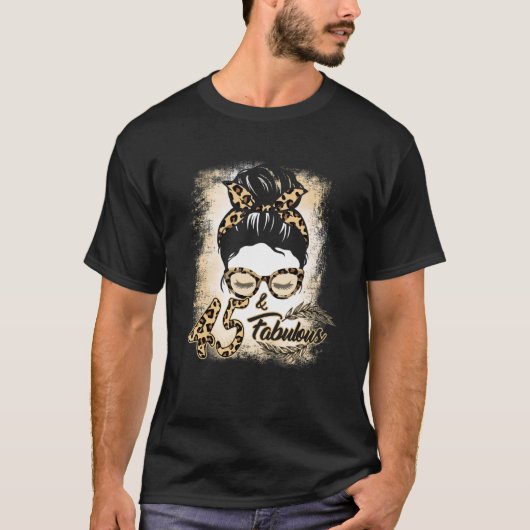 T-shirt 45e anniversaire Femmes Filles 45 ans Fabuleux Le (Devant)