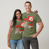 T-shirt 45e anniversaire fléchettes amusantes dire des flé (Unisexe)