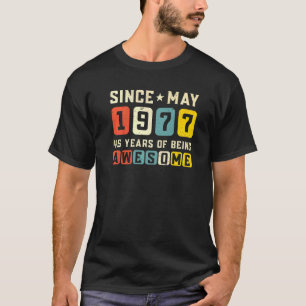 T-shirt 45e anniversaire stupéfiant depuis mai 1977 Vintag