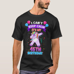 T-shirt 45e Anniversaire Unicorn Pour 45 Ans Femmes À