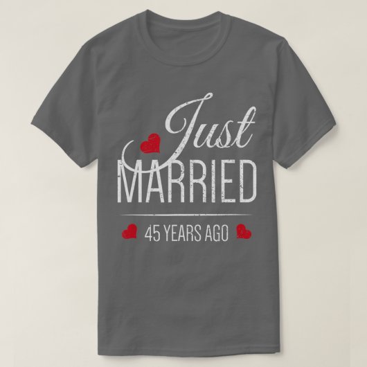 T-shirt 45ème anniversaire de Mariage Marié 45 ans par (Design devant)