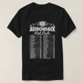 T-shirt 46 Adirondack Mountain Escalade Checklist Premium  (Design devant)
