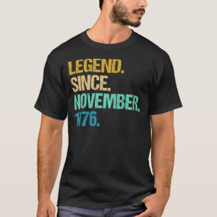 T-shirt 46 Ans Awesome Depuis Novembre 1976 46th Bir