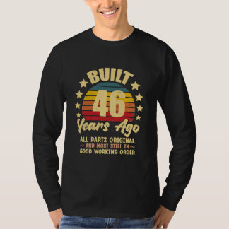 T-shirt 46 Years Ago All Parts Original 46th Birthday