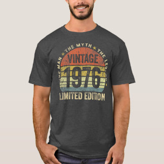 T-shirt 46 Years Old Vintage 1976 Limited Edition 46th