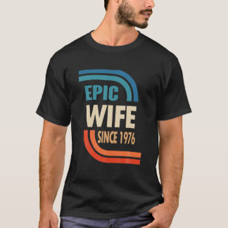 T-shirt 46E Anniversaire De Mariage Pour Elle - Femme Épiq