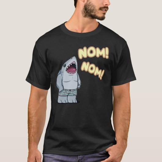 T-shirt 46nom nom king requin Essentiel (Devant)
