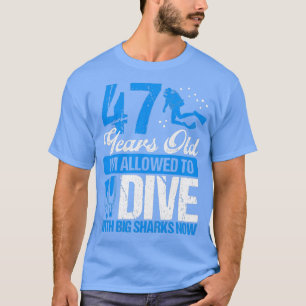 T-shirt 47 Anniversaire Plongée Plongée Plongée Plongée Pl