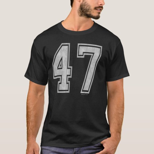 T-shirt 47 Jersey Gray personnalisé (Devant)
