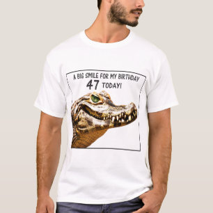 T-shirt 47e anniversaire Alligator Sourire
