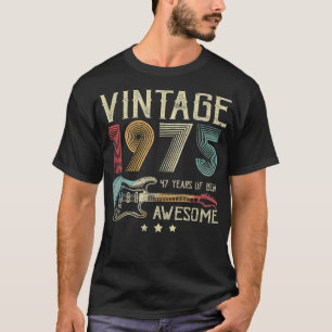 T-shirt 47e anniversaire femmes hommes Vintage stupéfiant