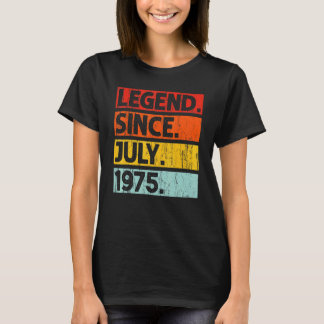 T-shirt 47e anniversaire Légende depuis juillet 1975 47 an