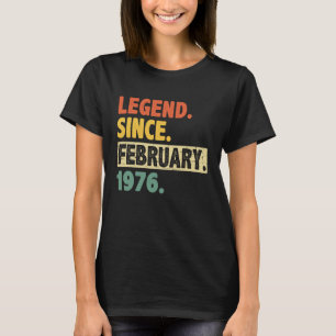 T-shirt 47e anniversaire stupéfiant depuis février 1976 47