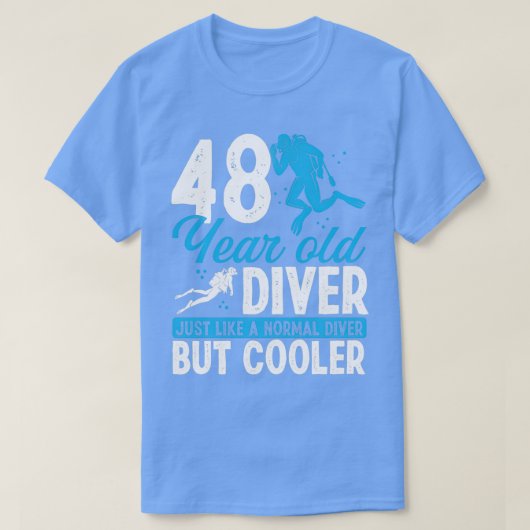 T-shirt 48 Année Plongée Plongée Plongée Snorkel 48 Annive (Design devant)