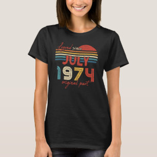 T-shirt 48 Anniversaire Légende depuis juillet 1974 Partie