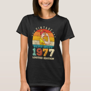 T-shirt 48 ans Anniversaire 1977 Vintage 48e anniversaire