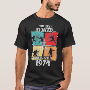 T-shirt 48 ans Fencer Fencing Sport 1974 48e anniversaire