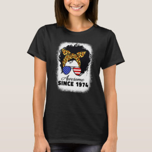 T-shirt 48 Ans Leopard Awesome depuis 1974 Anniversaire u